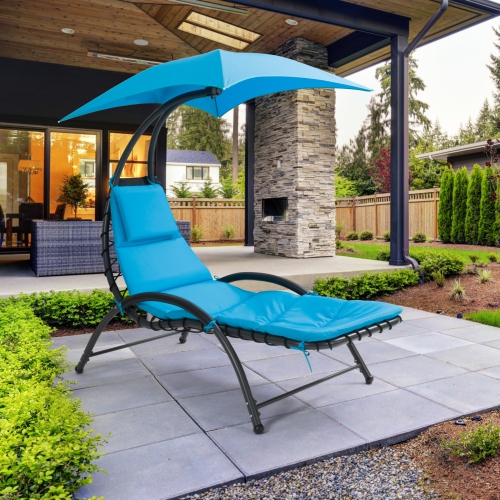 CorLiving Lounge Chair with Canopy