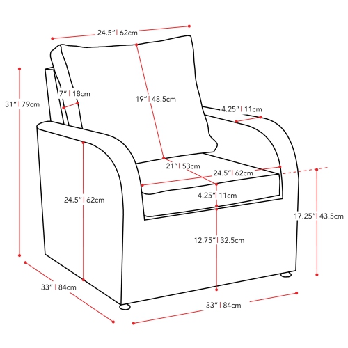 CorLiving Brisbane Outdoor Wicker Chair