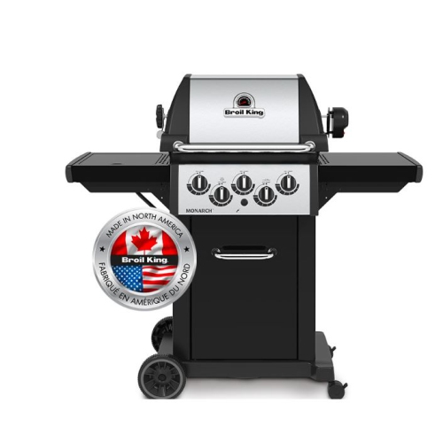 BROIL KING  Monarch 390 3-Burner Propane Bbq With Side Burner & Rotisserie Burner