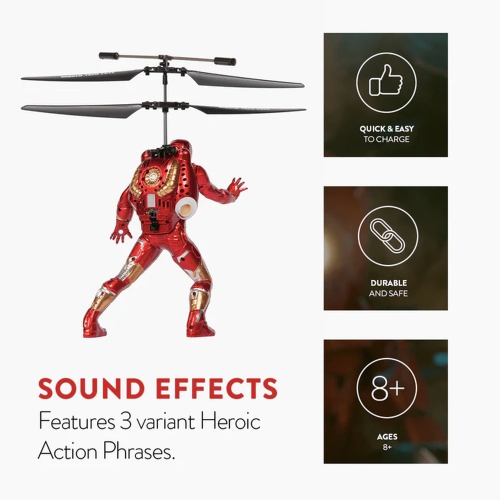 Marvel Avengers Iron Man Flying Figure IR Helicopter