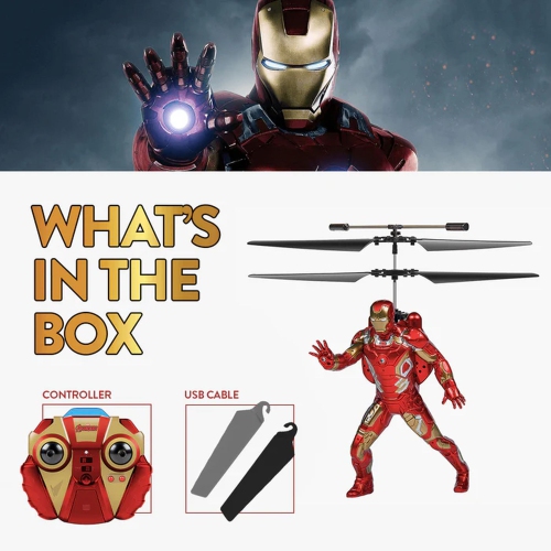 Marvel Avengers Iron Man Flying Figure IR Helicopter