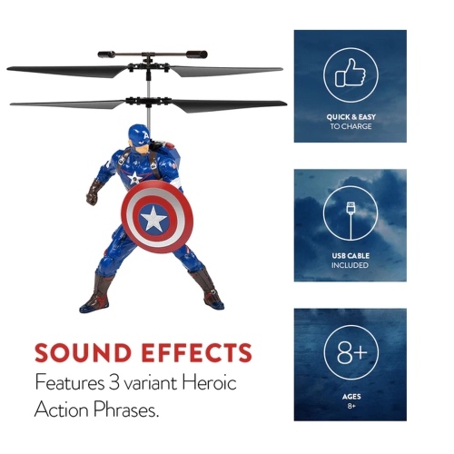 Marvel Avengers Captain America Flying Figure IR Helicopter