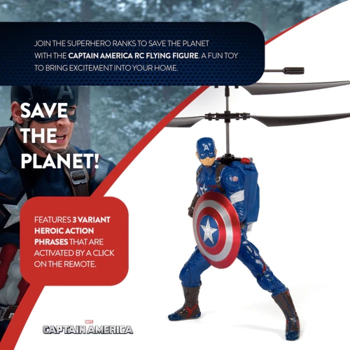 Marvel Avengers Captain America Flying Figure IR Helicopter