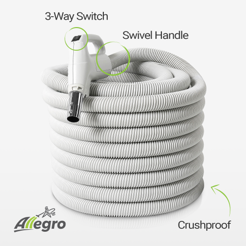 Allegro MU4101 Heavy Duty Powerful Central Vacuum System Tangential Discharge Bypass Ametek Lamb Motor Hybrid Filtration Premium Deluxe Electric