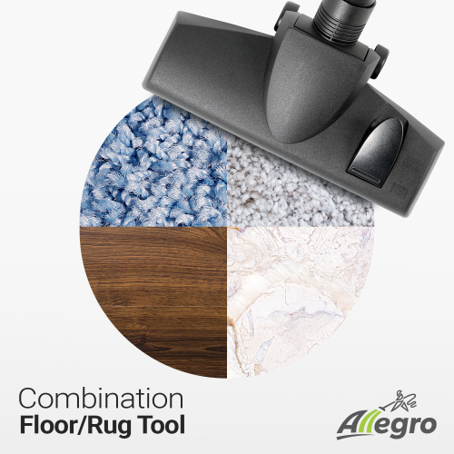 Allegro MU4101 Heavy Duty Powerful Central Vacuum System, Tangential Discharge Bypass Ametek Lamb Motor, Hybrid Filtration with Premium Deluxe Rug