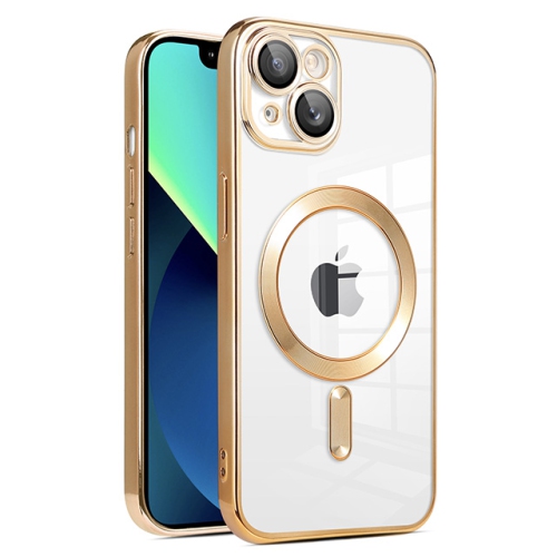 【CSmart】 Hybrid Magnetic Wireless Charging MagSafe Case Back Cover for iPhone 15 / 14, Gold