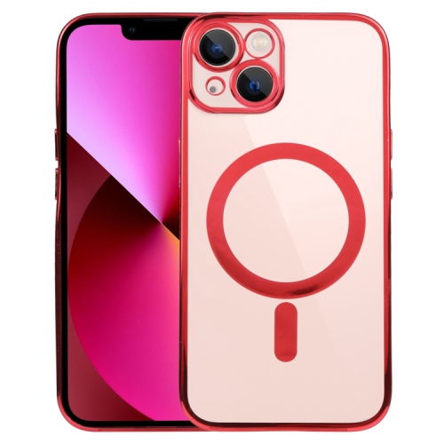 CSMART  【】 Hybrid Magnetic Wireless Charging Magsafe Case Back Cover for Iphone 15 / 14 In Red