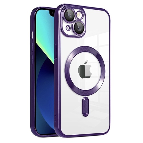 【CSmart】 Hybrid Magnetic Wireless Charging MagSafe Case Back Cover for iPhone 15 Plus / 14 Plus, Purple