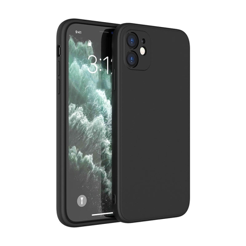 PANDACO Soft Shell Matte Black Case for iPhone 11