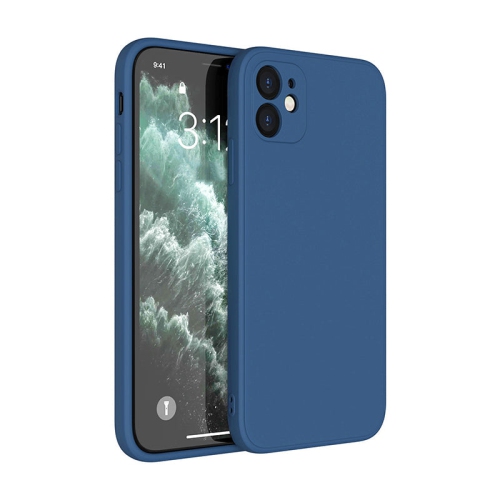 PANDACO – Étui souple bleu marine mat pour iPhone 12