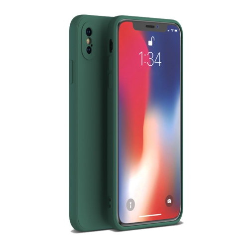 Étui souple vert forêt mat de PANDACO pour iPhone X ou iPhone XS