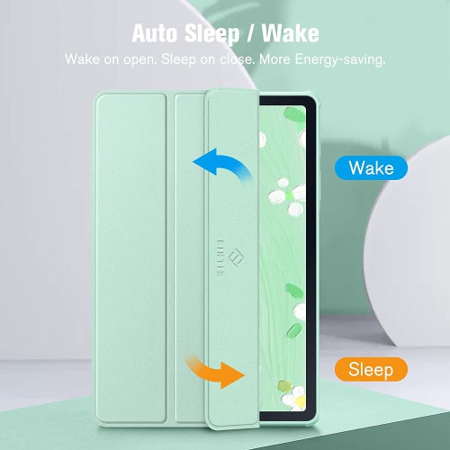 F Hybrid Slim Case for Samsung Galaxy Tab S6 Lite 10.4 inch 2022/2020 Model with S Pen Holder, Shockproof Cover with Clear Transparent Back Shell