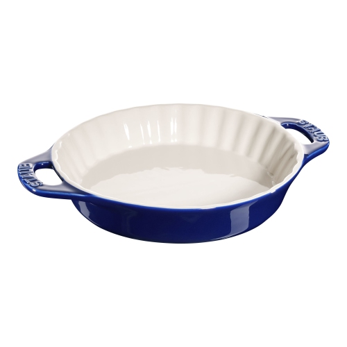 MOULE à tarte rond en céramique DE 24 cm Ceramique DE STAUB, bleu foncé