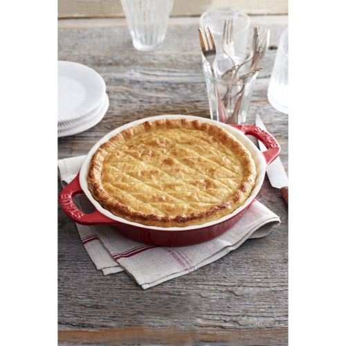 MOULE à tarte rond en céramique DE 28 cm Ceramique DE STAUB, cerise