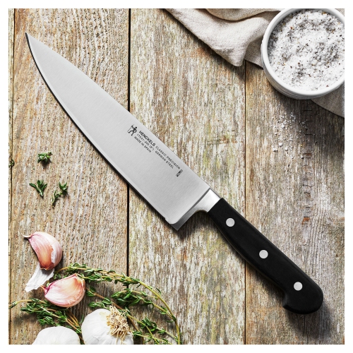 HENCKELS Classic Precision 18 Piece Knife Block Set, Brown-Black