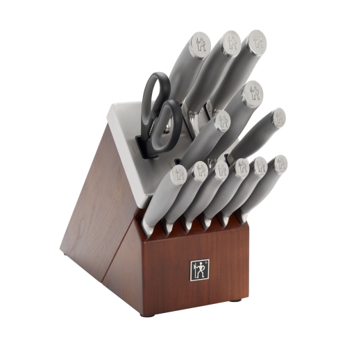 HENCKELS Modernist 14 Piece Knife Block Set, Brown