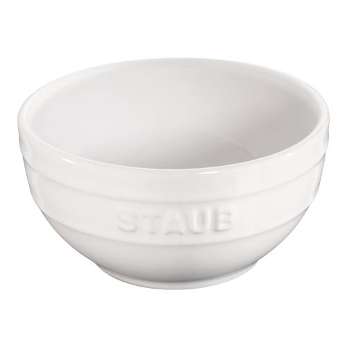 STAUB  Ceramique 12 Cm Ceramic Round Bowl, Pure-White