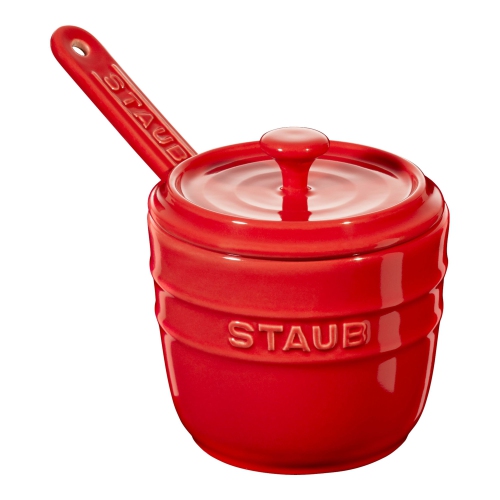 STAUB  Ceramique 9 Cm Ceramic Round Sugar Bowl, Cherry