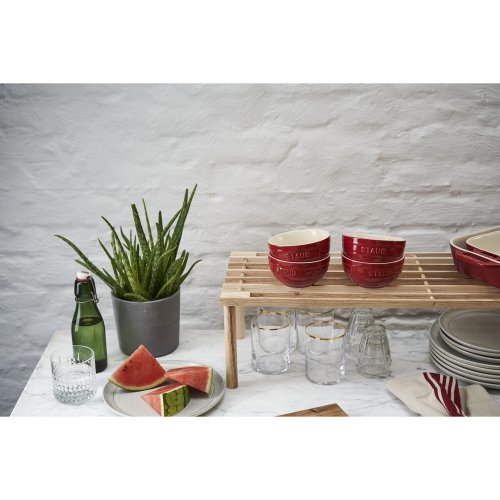 STAUB Ceramique 12 cm Ceramic Round Bowl, Cherry
