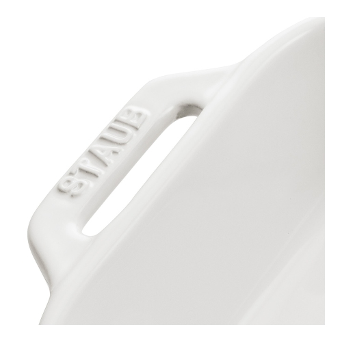 STAUB Ceramique 1 L Ceramic Rectangular Oven Dish, White