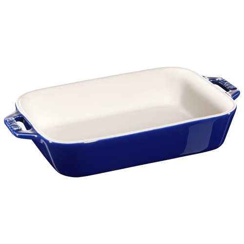 STAUB Ceramique Ceramic Rectangular Oven Dish, Dark-Blue