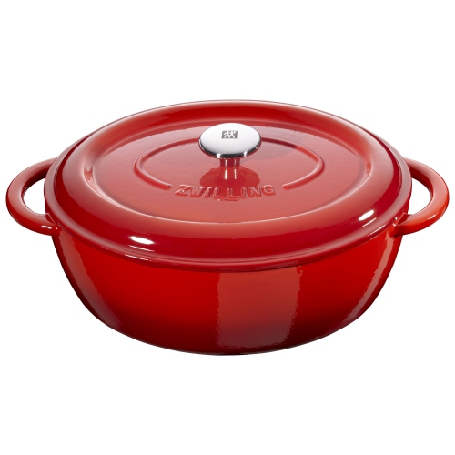 ZWILLING  Twin Specials 4.4 L Cast Iron Oval Cocotte In Red