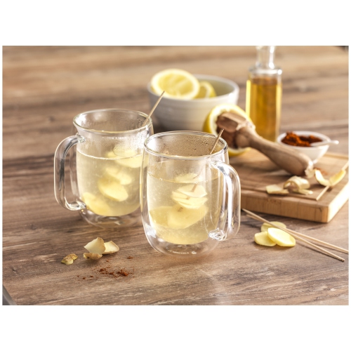 ZWILLING Sorrento Plus 2 Piece Latte Glass Set, Transparent