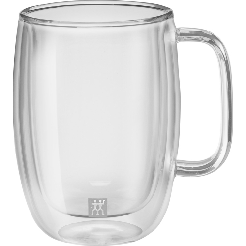ZWILLING Sorrento Plus 2 Piece Latte Glass Set, Transparent