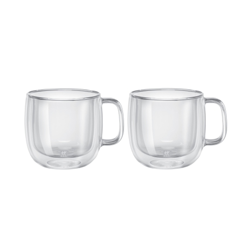 ZWILLING Sorrento Plus 2 Piece Cappuccino Set, Transparent