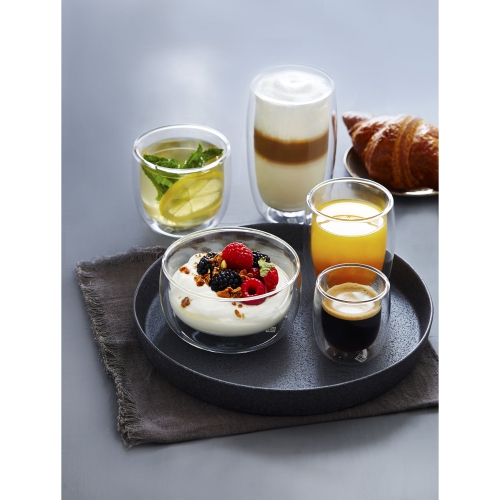 ZWILLING Sorrento 8 Piece Latte Glass Set - Value Pack, Transparent