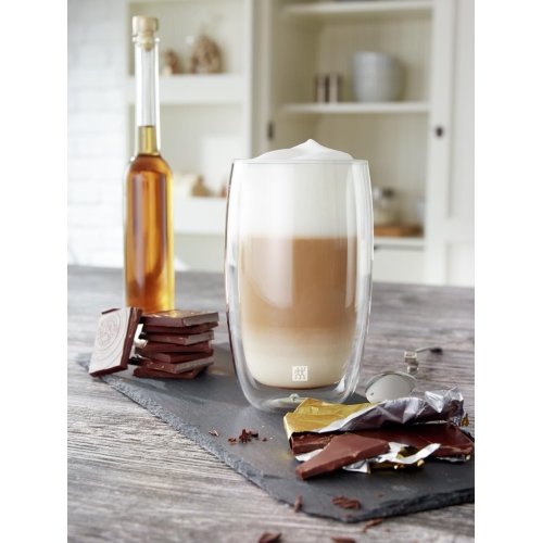 ZWILLING Sorrento 8 Piece Latte Glass Set - Value Pack, Transparent