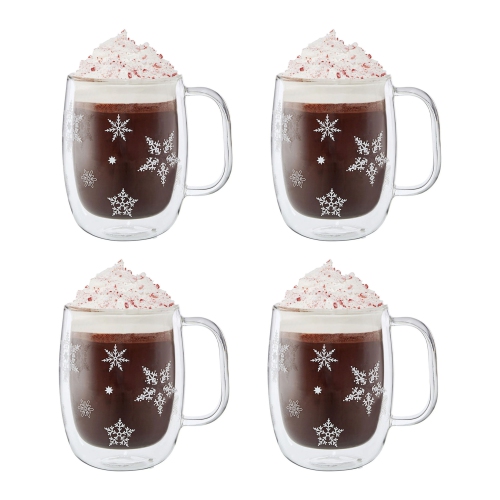 ZWILLING  Sorrento Plus Snowflake Double-Walled Mug Set 4 Piece