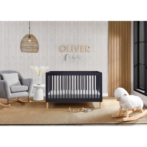 Delta Children Austin 4-in-1 Convertible Crib - Midnight Grey