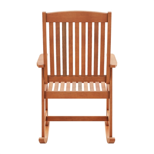 CorLiving Miramar Natural Wood Outdoor Rocking Chair
