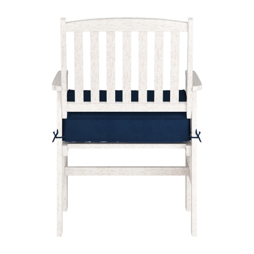 CorLiving Miramar White Washed Wood Outdoor Armchair Set - Set of 2