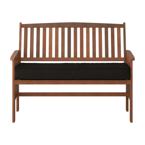 CorLiving Miramar White Washed Wood Outdoor Bench