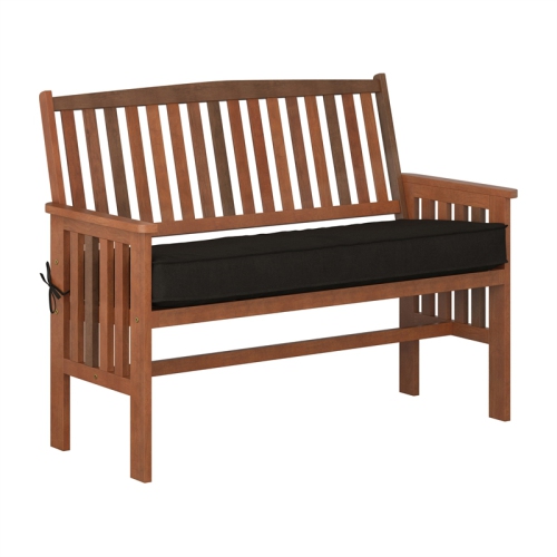 CorLiving Miramar White Washed Wood Outdoor Bench