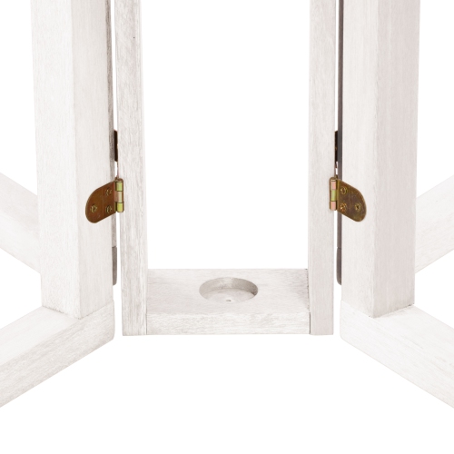 Corliving Miramar 47" Solid Wood Folding Outdoor Patio Dining Table with Drop Leaf