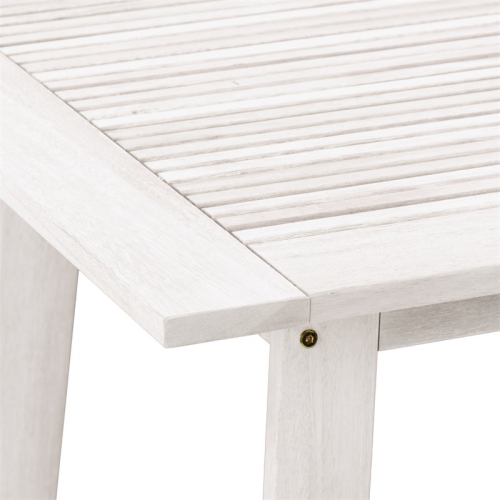CorLiving Miramar White Washed Wood Outdoor Bar Table
