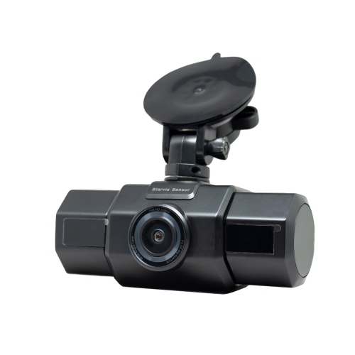 Caméra de tableau de bord HD intégrale Nano2 1080p avec vision nocturne Super Night Vision de RSC, noir