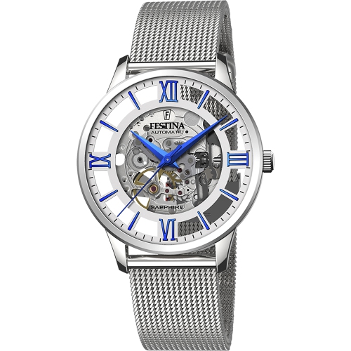 Festina F20534 1 Automatic Mesh Band Watch In Silver Best Buy Canada