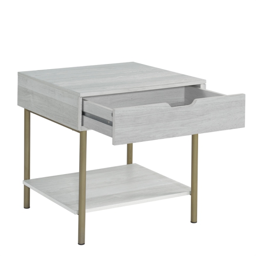 Whitman White Wood and Brass 3-piece Occasional Set