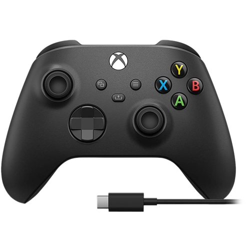 Xbox Wireless Controller + USB-C Cable - Black by XBOX - Refurbished condition - Image 2
