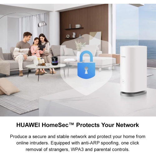 HUAWEI WiFi Mesh 3 AX3000 - Whole Home Mesh WiFi System, Seamless & Speedy, Up to 3000Mbps, Connect 250+ Devices, Ultra-Fast Connection in Big-Multi