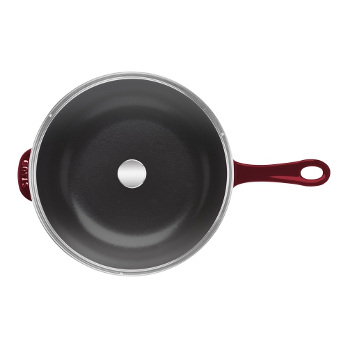 STAUB Pans 26 cm / 10 inch Cast Iron Frying Pan, Grenadine-Red