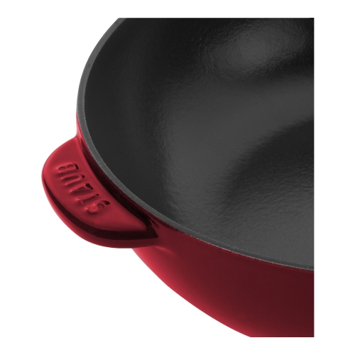 STAUB Pans 26 cm / 10 inch Cast Iron Frying Pan, Grenadine-Red