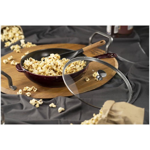 STAUB Pans 26 cm / 10 inch Cast Iron Frying Pan, Grenadine-Red