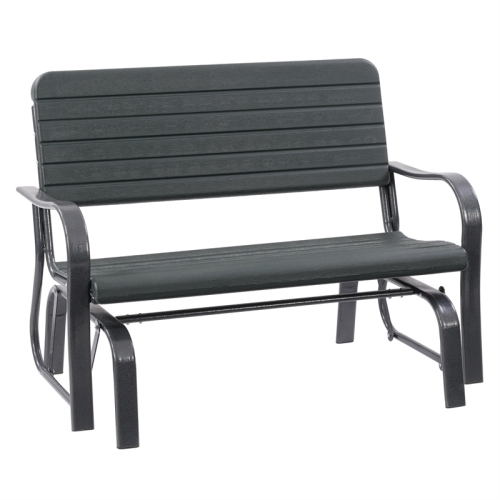 Banc oscillant pour patio vert foncé Lake Front