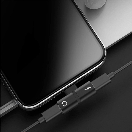 Dual 2in1 Lightning Headphone Audio & Charger Adapter Splitter for iPhone iPad,2 Pack iPhone Headphone Adapter for iPhone 14/13/ 12/11/ XS/XS