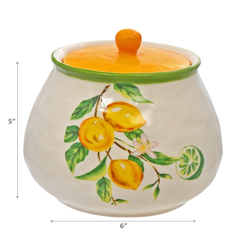 Maison Concepts Ceramic Lemon Canister